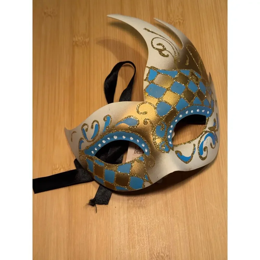 Hand Painted in Italy Masquerade Ball Mask